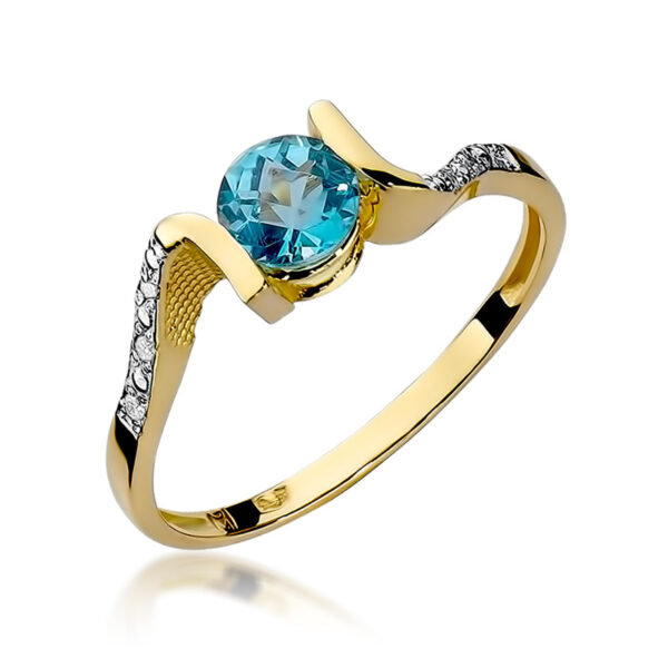 pierścionek z topazem, topaz, Złoty pierścionek, pierścionek zaręczynowy, zaręczyny, biżuteria, biżuteria ze złota, biżuteria na prezent, pierścionek z brylantem, pierścionek z brylantami, pierścionek z diamentem, biżuteria na prezent, prezent na święta,