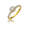 Złoty pierścionek, pierścionek zaręczynowy, zaręczyny, biżuteria, biżuteria ze złota, biżuteria na prezent, pierścionek z brylantem, pierścionek z brylantami, pierścionek z diamentem, biżuteria na prezent, prezent na święta, pierścionek z kamieniami bocznymi, kamień centralny i kamienie boczne,