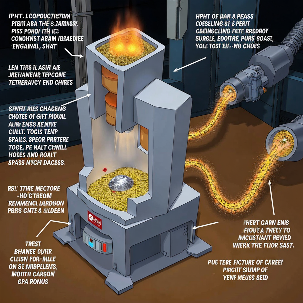 Maszyna do tworzenia diamentów syntetycznych metodą HPHT na tle laboratorium.