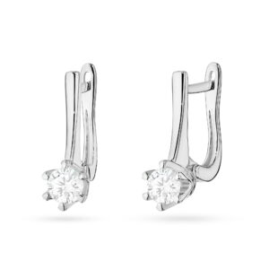 Złote kolczyki z diamentami Jubiler Kraków BigDIAMOND 7