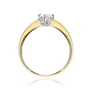 Złoty pierścionek zaręczynowy z diamentami Jubiler Kraków BigDIAMOND 6