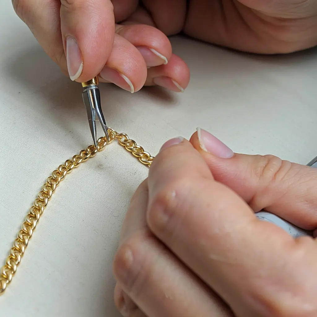 Naprawa i Renowacja Biżuterii Kraków – precyzyjna naprawa złotego łańcuszka