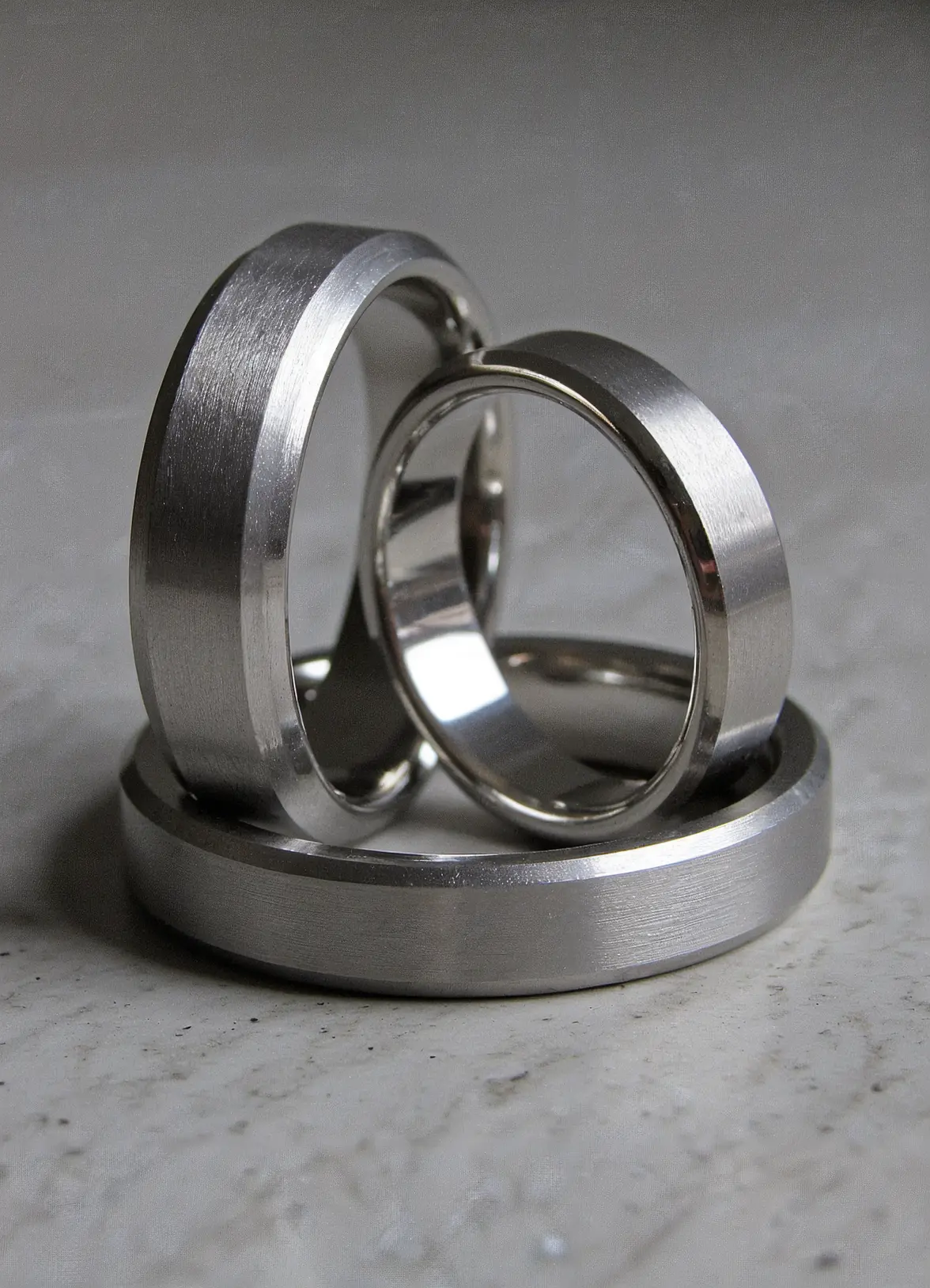 Nowoczesne obrączki ślubne Kraków z białego złota