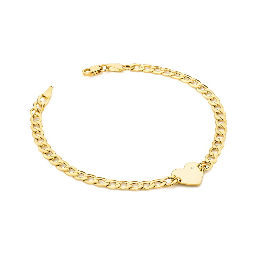 Bransoletka z diamentami 0,005 ct B0006 – żółte złoto próby 585 · B006