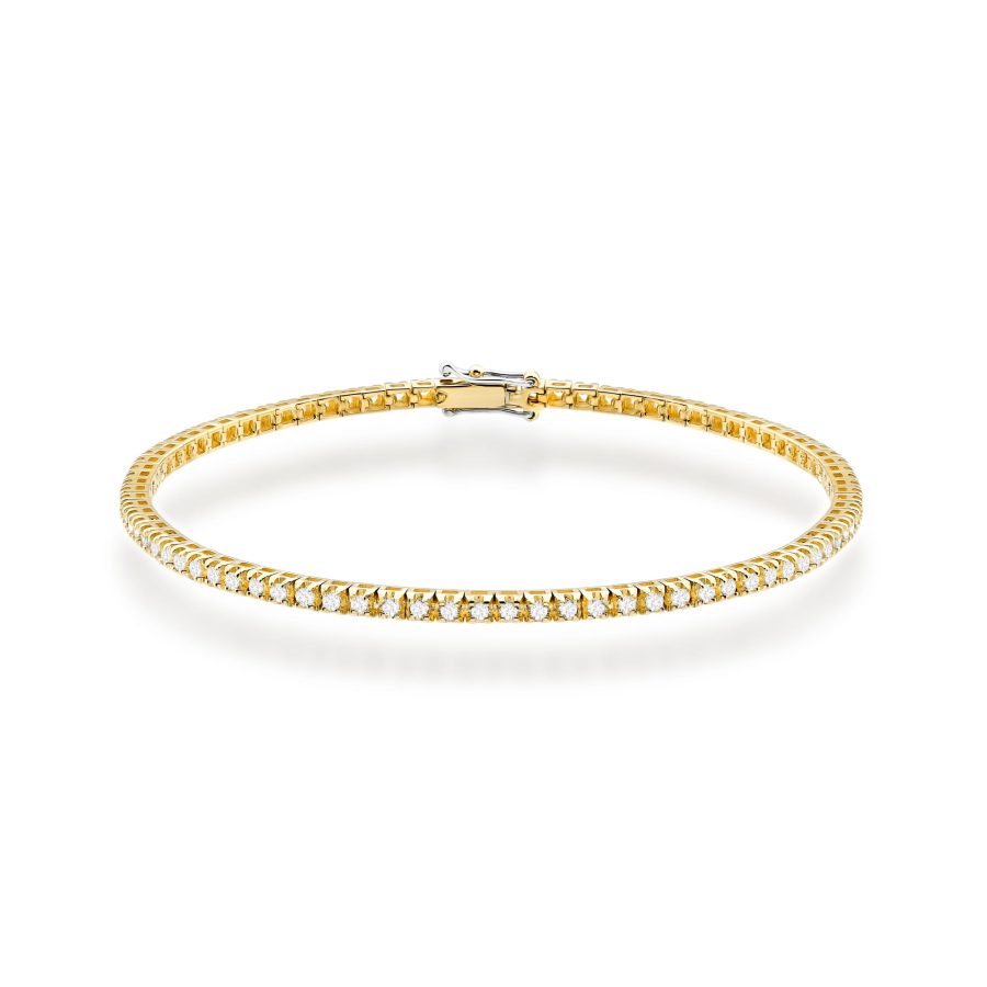 Złota bransoletka z diamentami · B39150