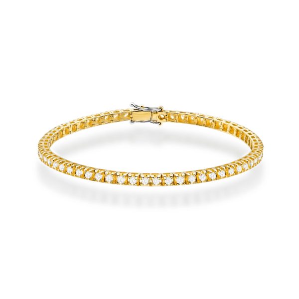 Bransoletka z diamentami 1,77 ct B0031 – żółte złoto próby 585