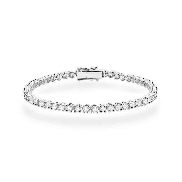 Bransoletka B0028 z diamentami laboratoryjnymi białe złoto Jubiler Kraków BigDIAMOND