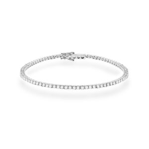 Bransoletka B0029 z diamentami laboratoryjnymi białe złoto Jubiler Kraków BigDIAMOND