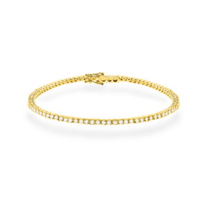 Bransoletka B0029 z diamentami laboratoryjnymi żółte złoto Jubiler Kraków BigDIAMOND