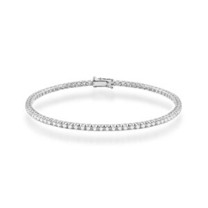 Bransoletka B0031 z diamentami laboratoryjnymi białe złoto Jubiler Kraków BigDIAMOND