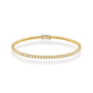 Bransoletka B0031 z diamentami laboratoryjnymi żółte złoto Jubiler Kraków BigDIAMOND