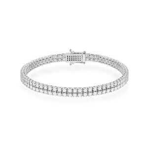 Bransoletka B0034 z diamentami laboratoryjnymi białe złoto Jubiler Kraków BigDIAMOND