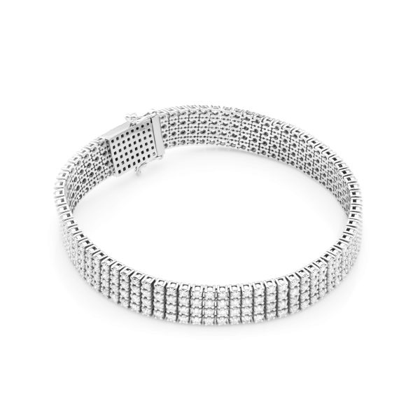 Bransoletka B0036 z diamentami białe złoto Jubiler Kraków BigDIAMOND