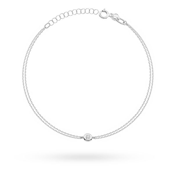 Bransoletka B038 z diamentem Jubiler Kraków BigDIAMOND