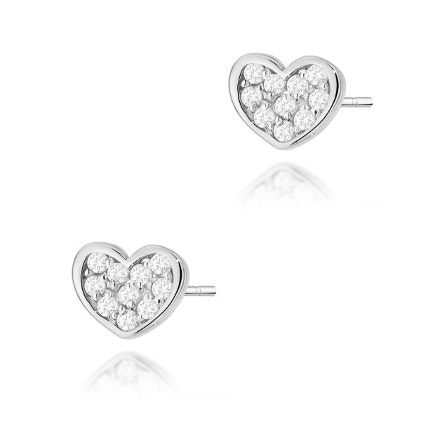 Kolczyki z diamentami 0,172 ct K0021 – białe złoto próby 585
