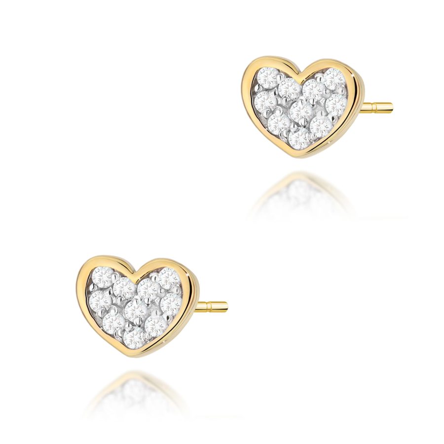 Kolczyki z diamentami 0,172 ct na sztyft · K0021
