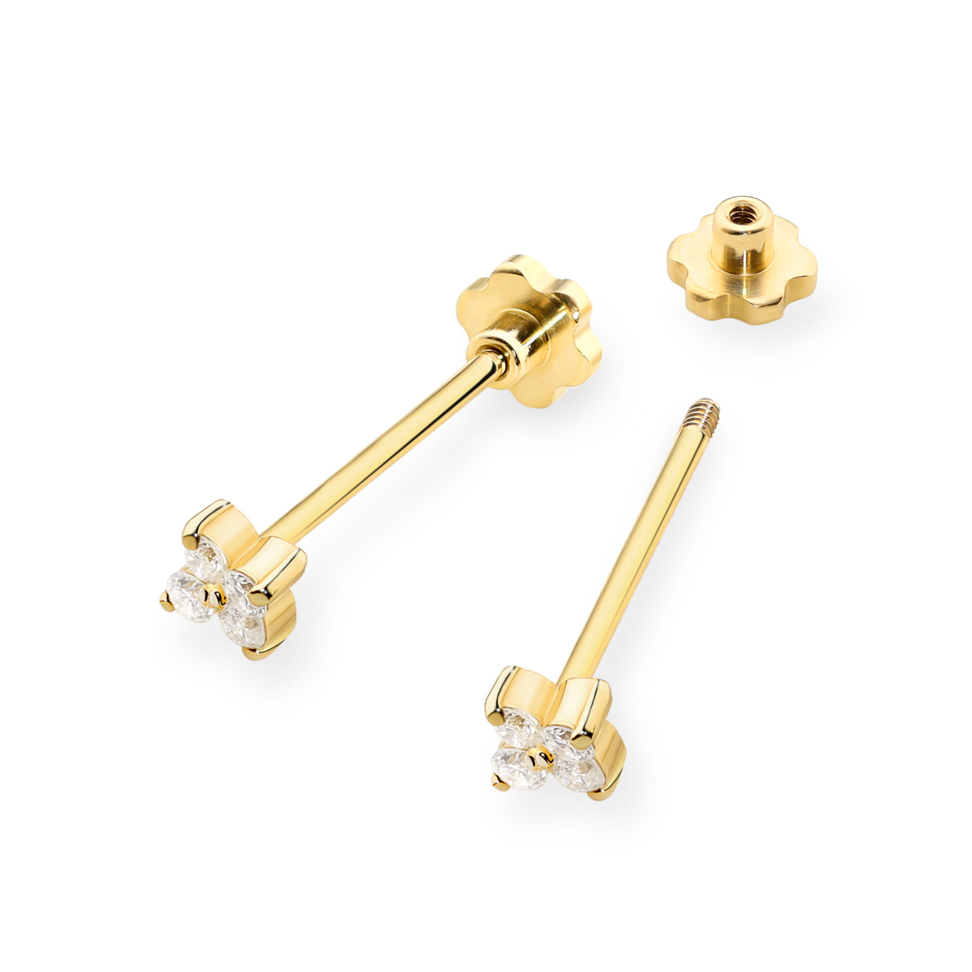 Kolczyki z diamentami 0,116 ct · K0024 - obrazek 2