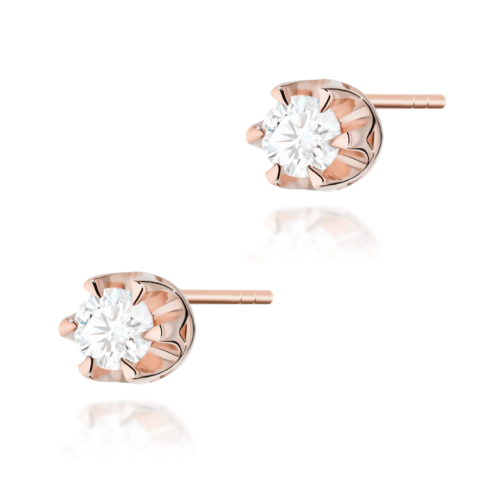 Kolczyki z diamentem 2 x 0,10 ct · K0032