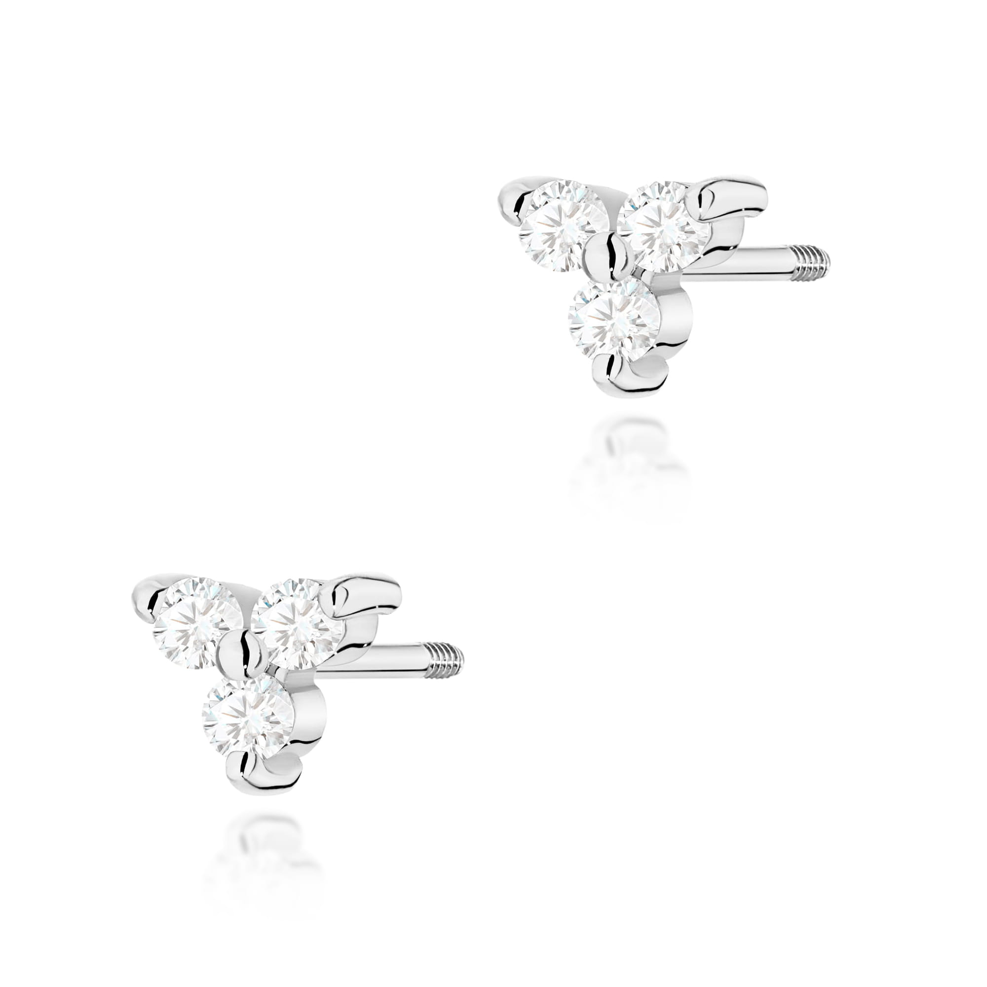 Kolczyki z diamentami 0,087 ct · K0033