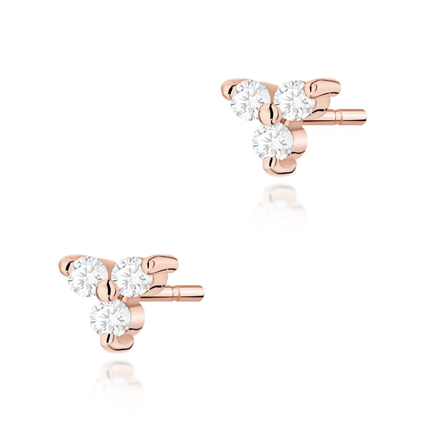 Kolczyki z diamentami 0,087 ct – sztyft · K0033