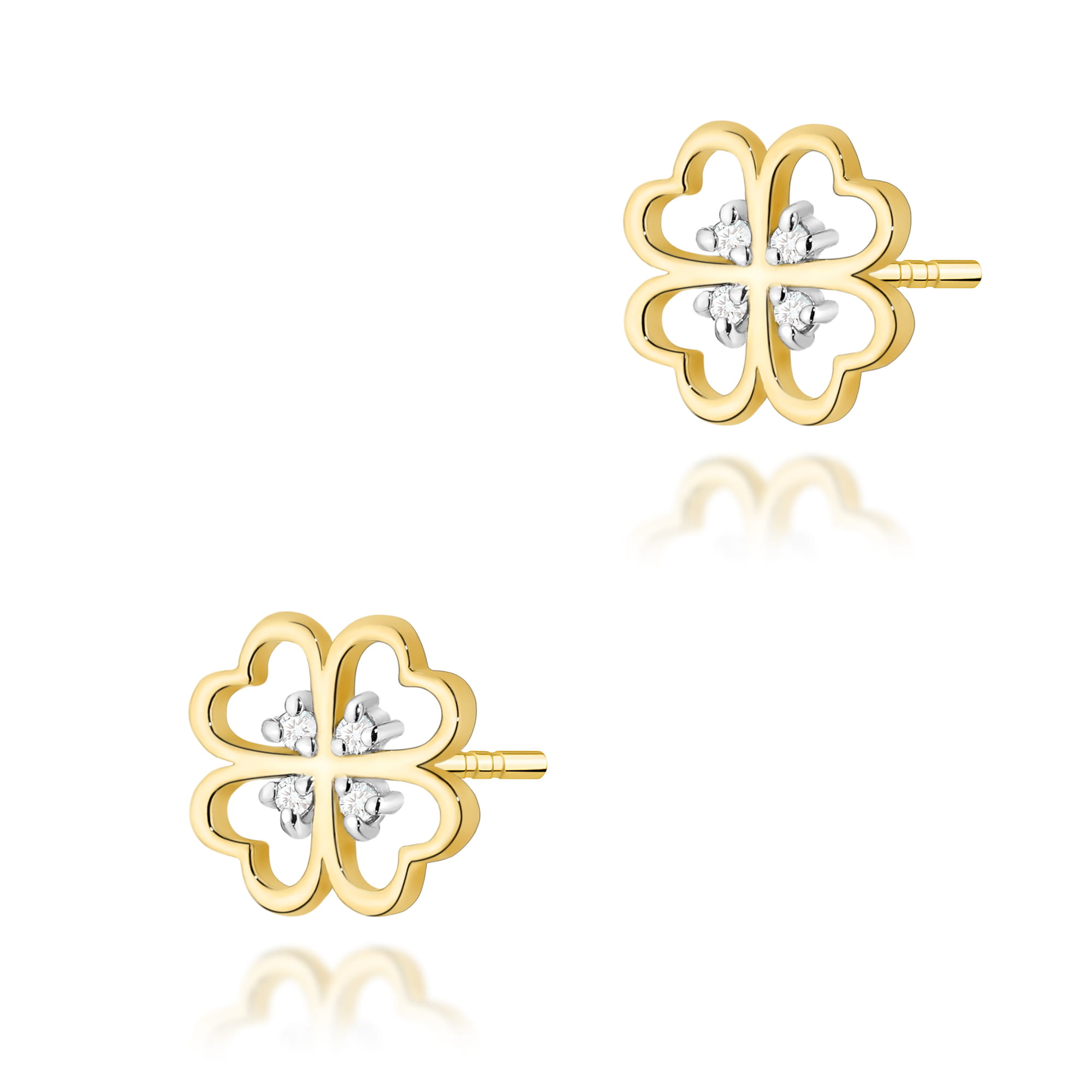 Kolczyki z diamentami 0,04 ct K0049 · CK008