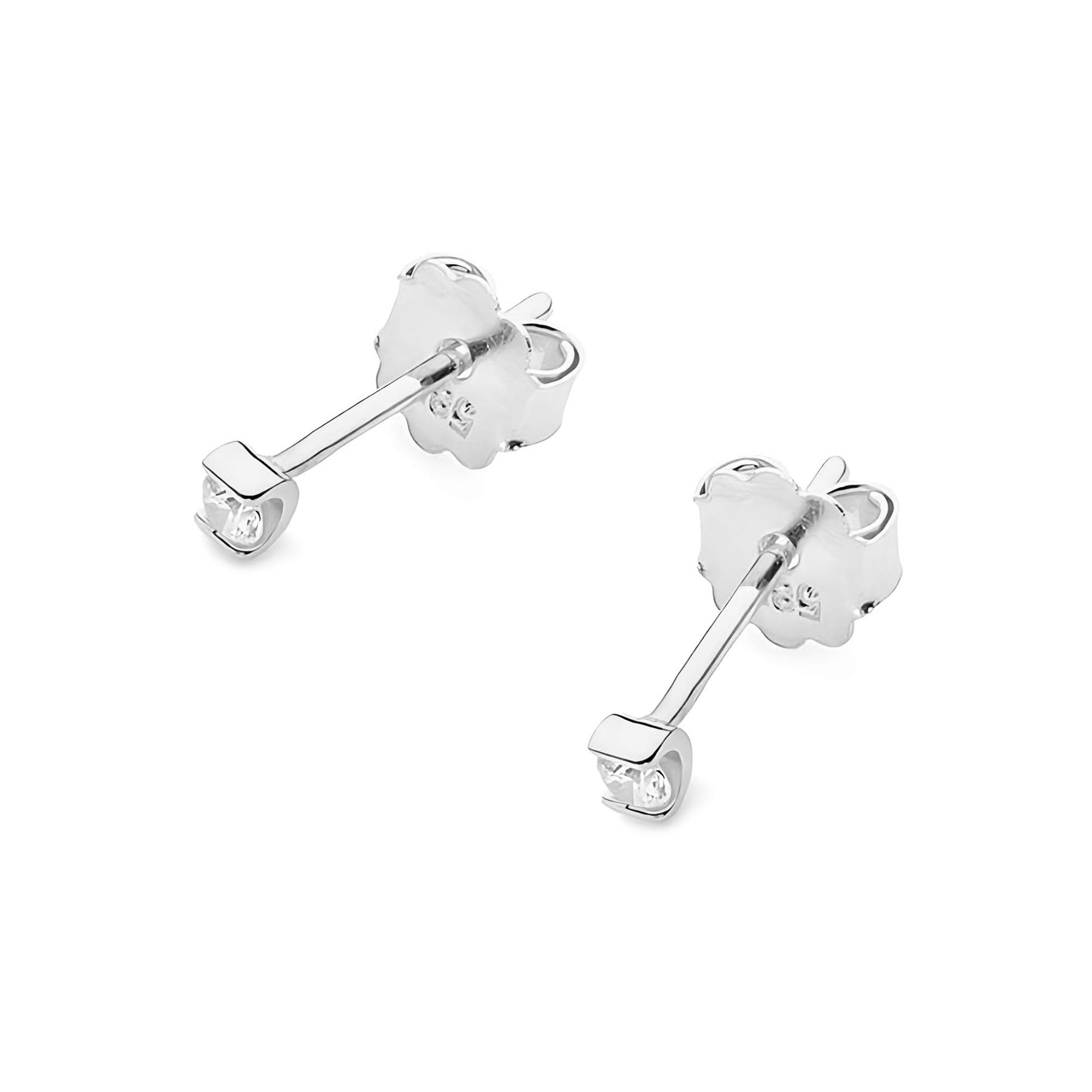 Kolczyki z diamentem 2 x 0,04 ct · K0055 - obrazek 2