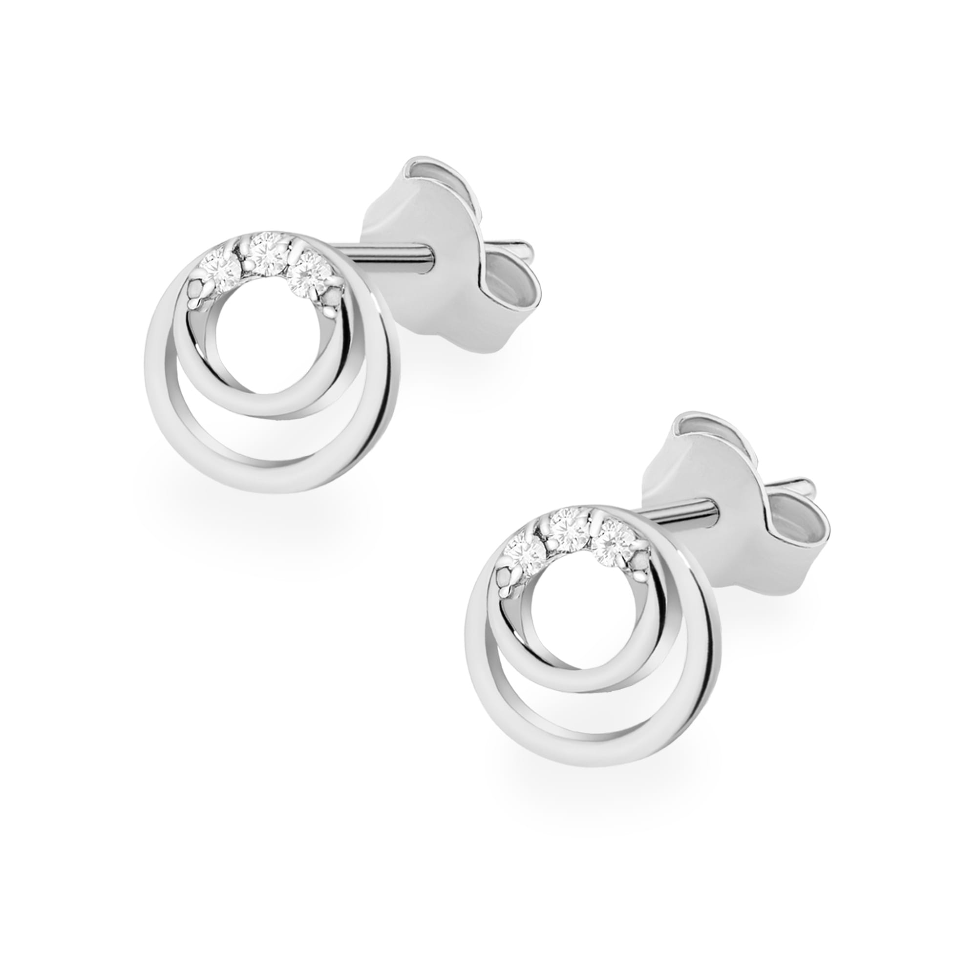 Kolczyki z diamentami 0,03 ct K0078 · CK033 - obrazek 2