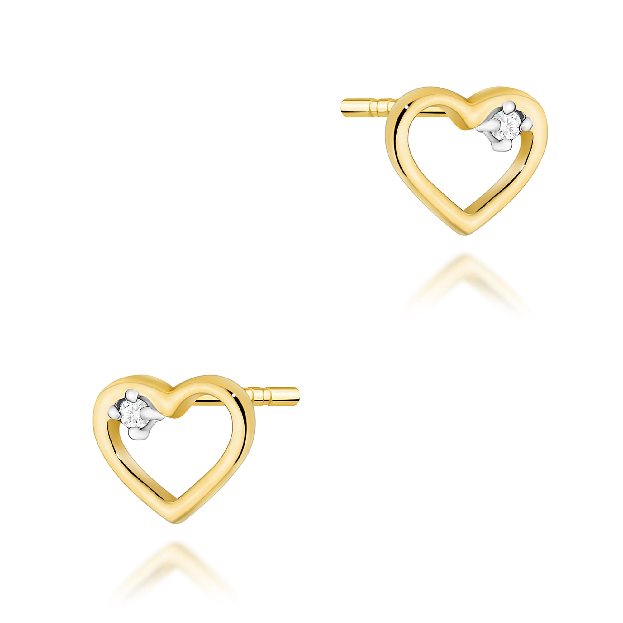 Kolczyki z diamentami 0,01 ct K0079 · CK034