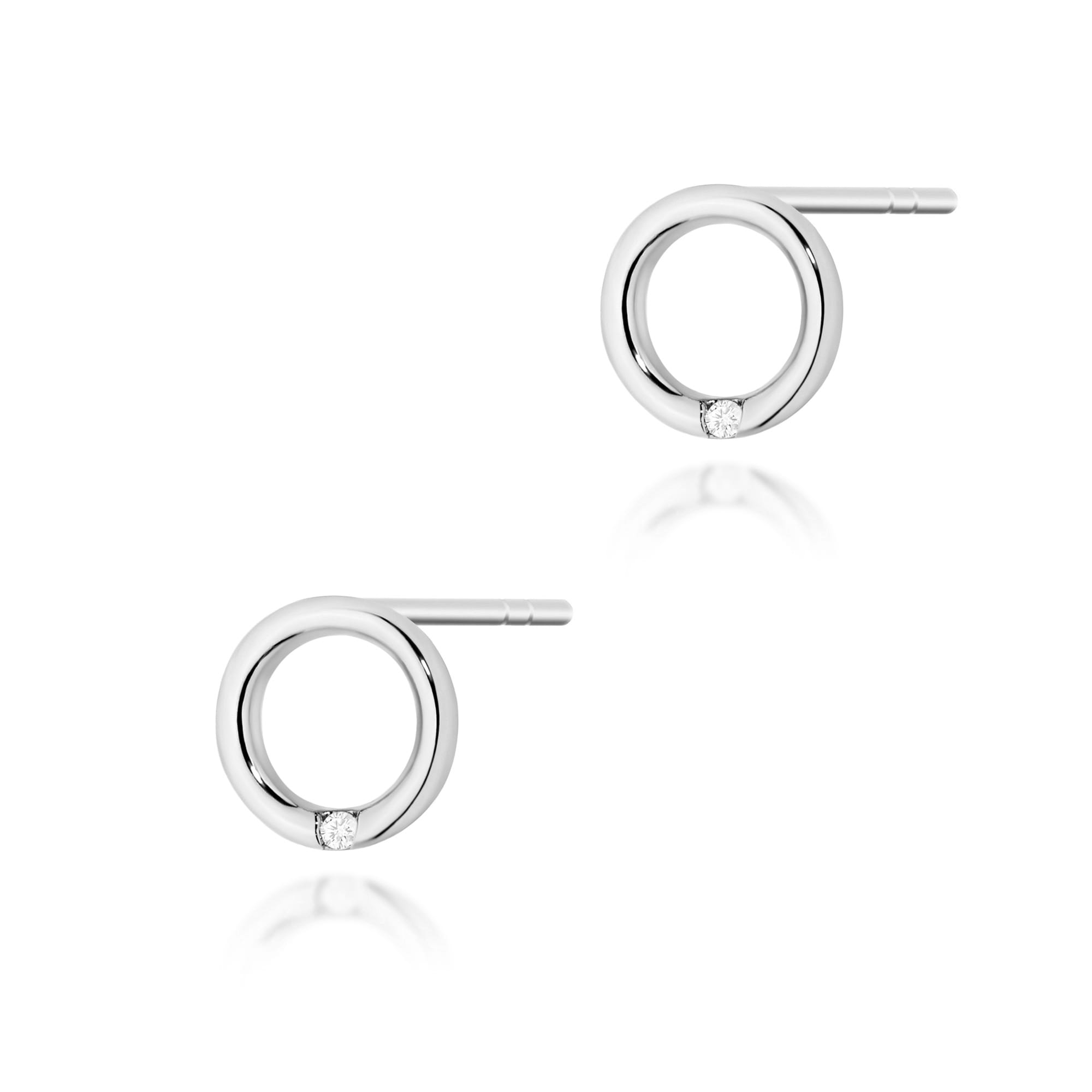 Kolczyki z diamentami 0,01 ct K0082 · CK028