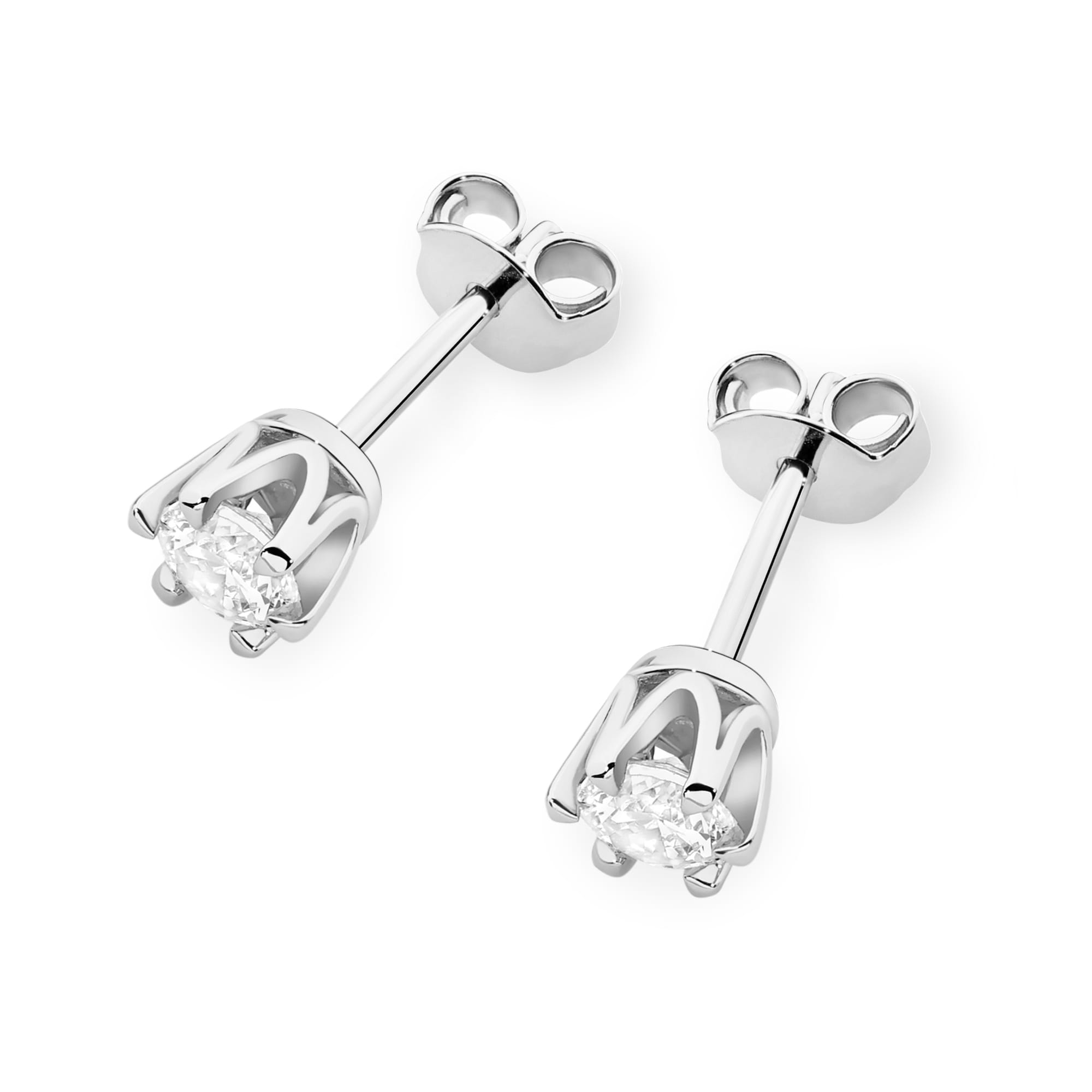 Kolczyki z kamieniem diament laboratoryjny 2 x 0,30 ct · K0220 - obrazek 2