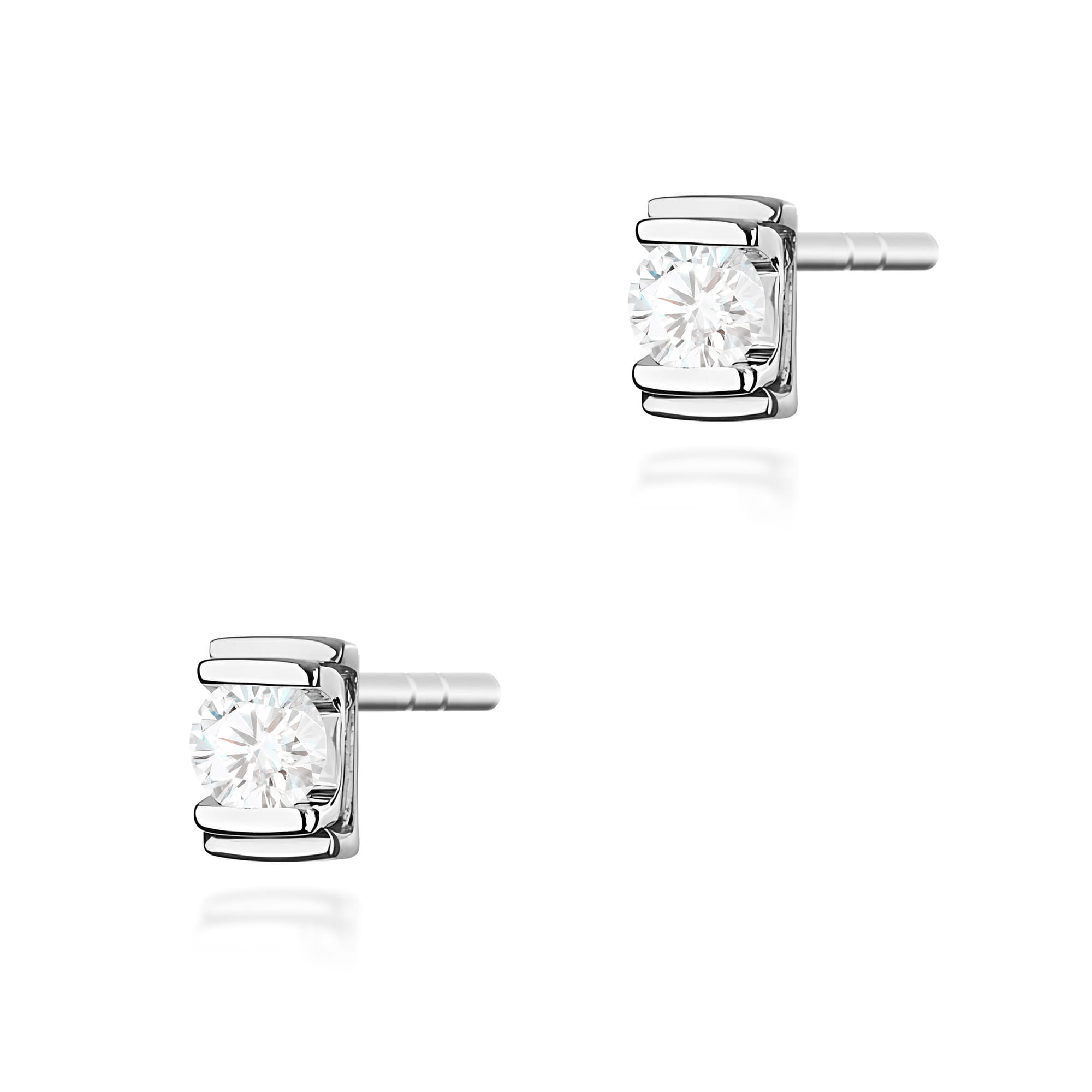 Kolczyki z diamentem 2 x 0,10 ct · K0343