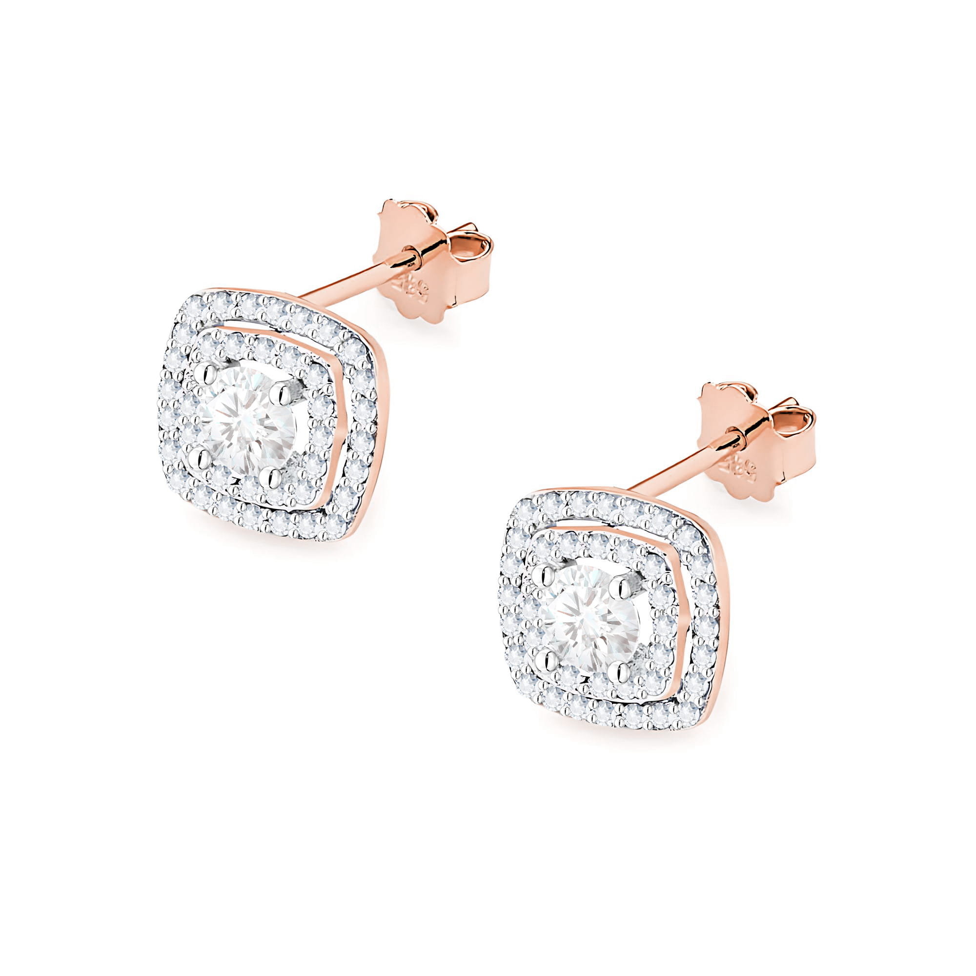 Kolczyki z diamentem 2 x 0,30 ct (zapięcie Sztyft) · K0506 - obrazek 2