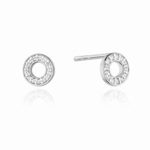 Kolczyki CK014 z diamentami białe złoto Jubiler Kraków BigDIAMOND