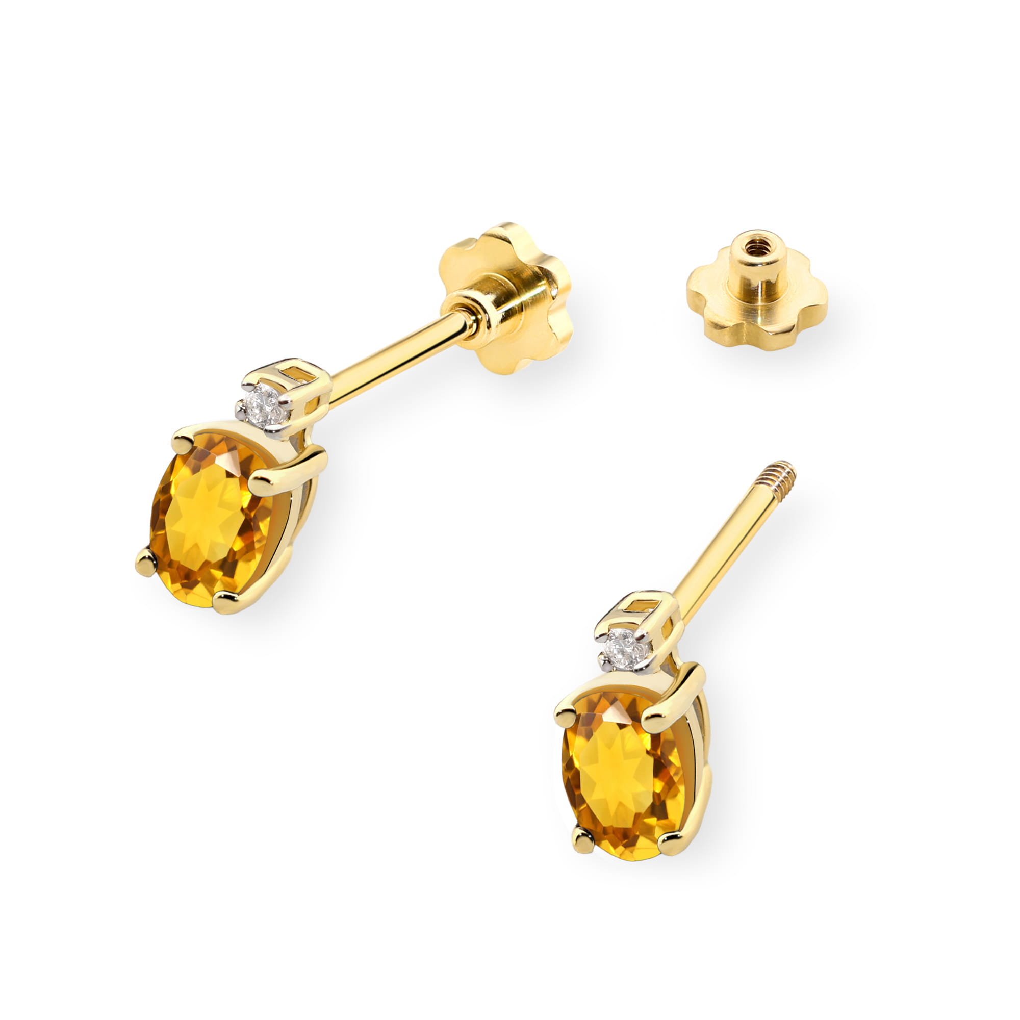 60ct żółte złoto sztyft zakręcany Jubiler Kraków BigDIAMOND