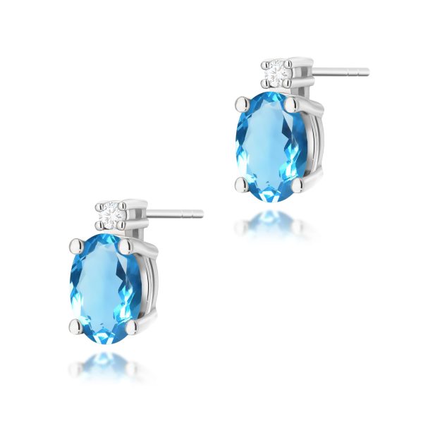 Kolczyki K0001 Topaz 2 x 0