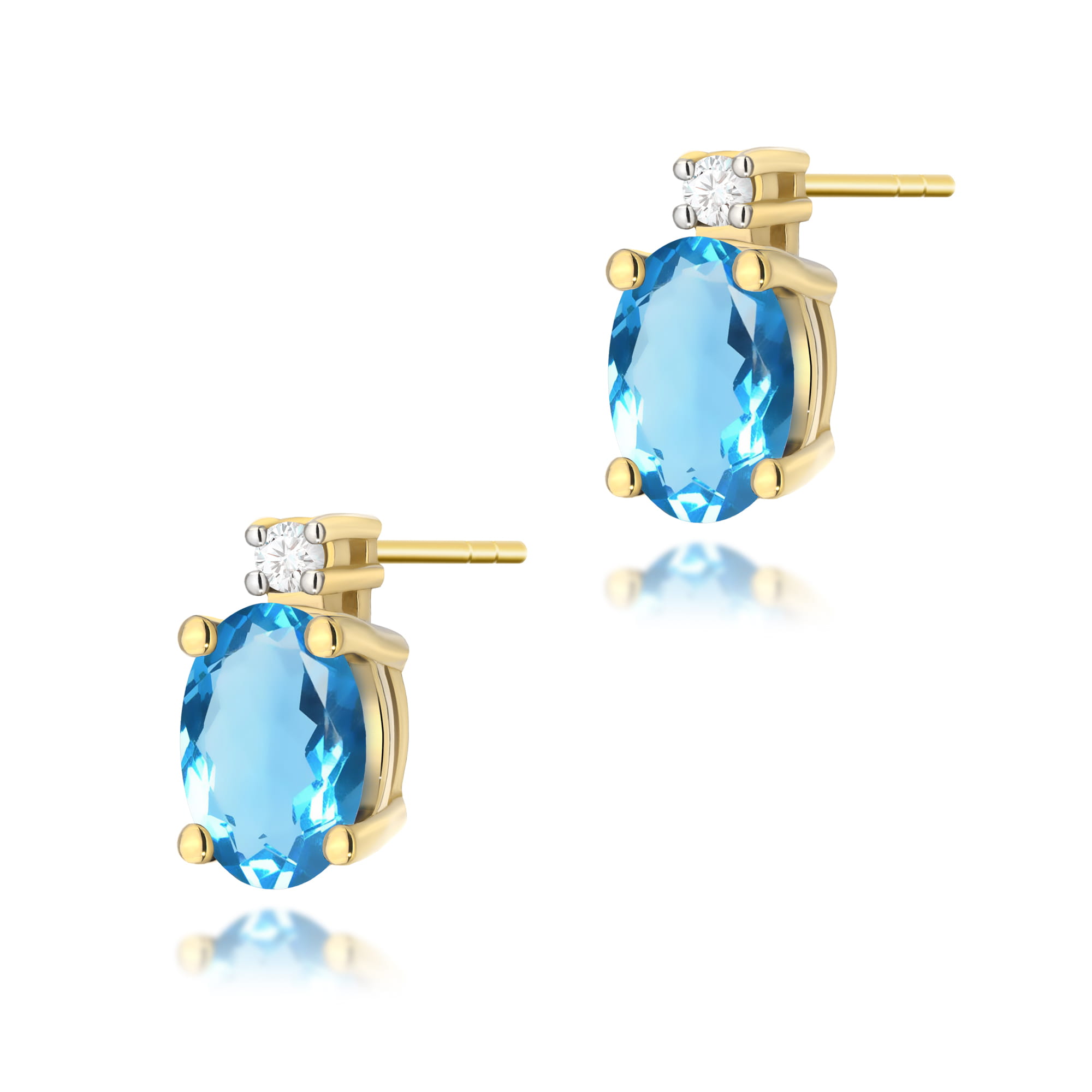 Kolczyki K0001 Topaz 2 x 0