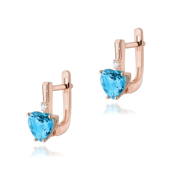 Kolczyki K0002 Topaz 2 x 1