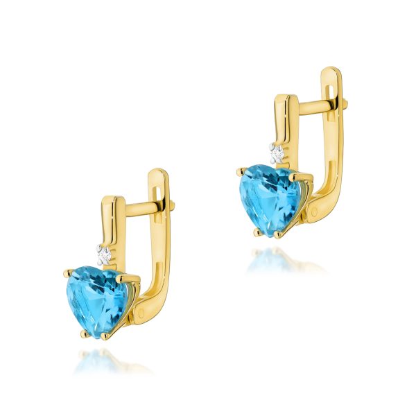 Kolczyki K0002 Topaz 2 x 1