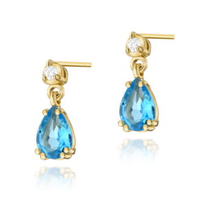 Kolczyki K0006 Topaz 2 x 0