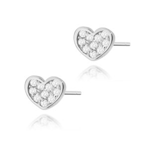 Kolczyki K0021 z diamentami białe złoto Jubiler Kraków BigDIAMOND