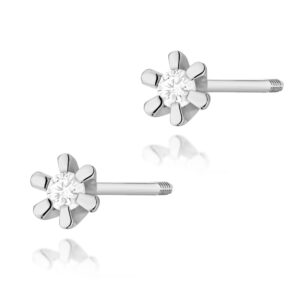 Kolczyki K0029 Diament 2 x 0