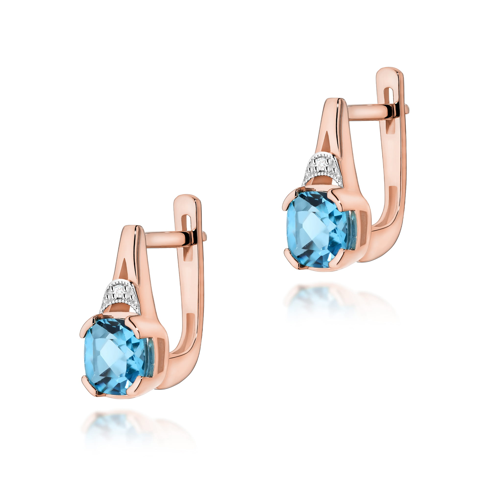 Kolczyki K0040 Topaz 2 x 1