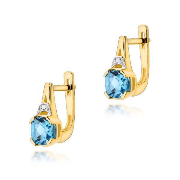 Kolczyki K0040 Topaz 2 x 1