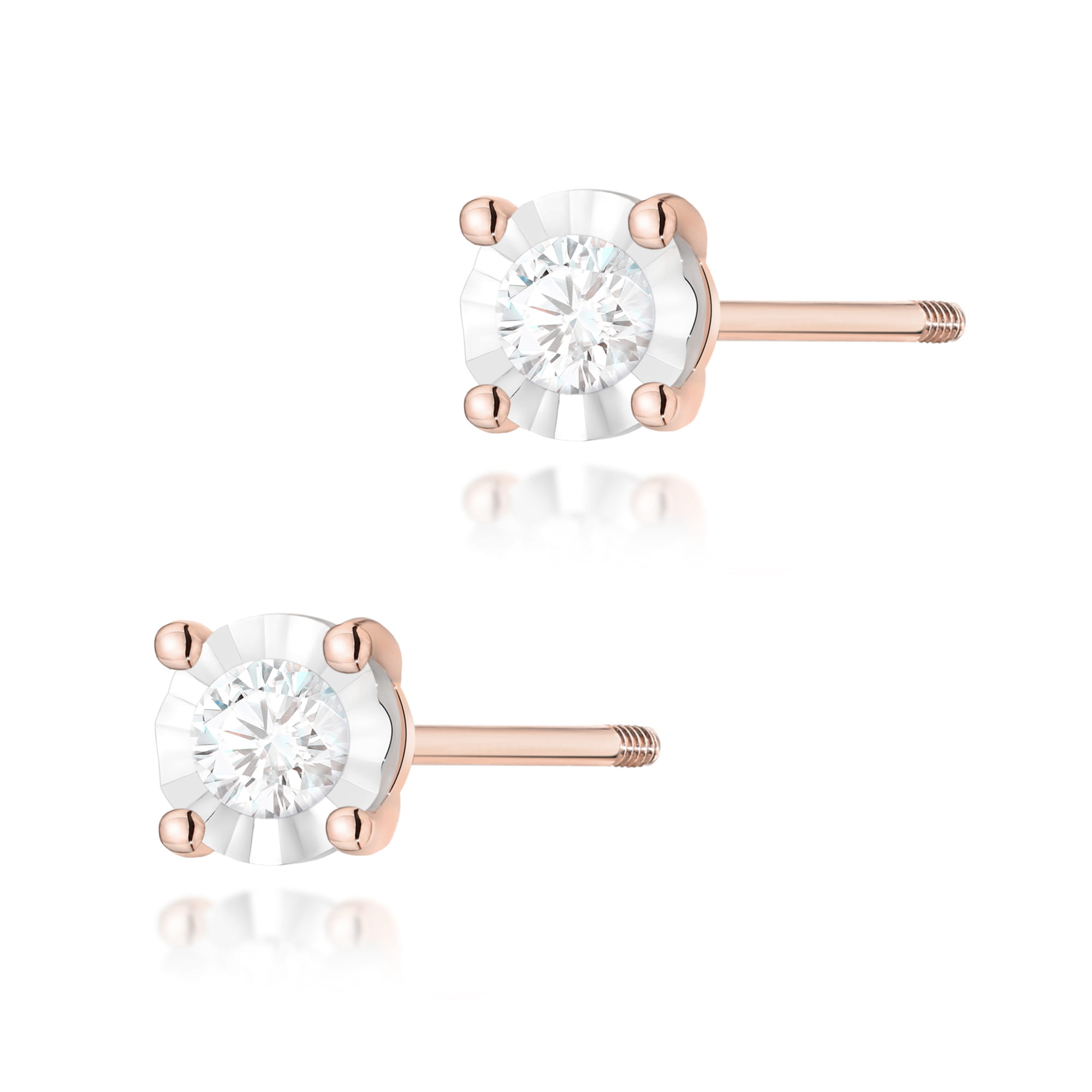 Kolczyki K0058 Diament 2 x 0