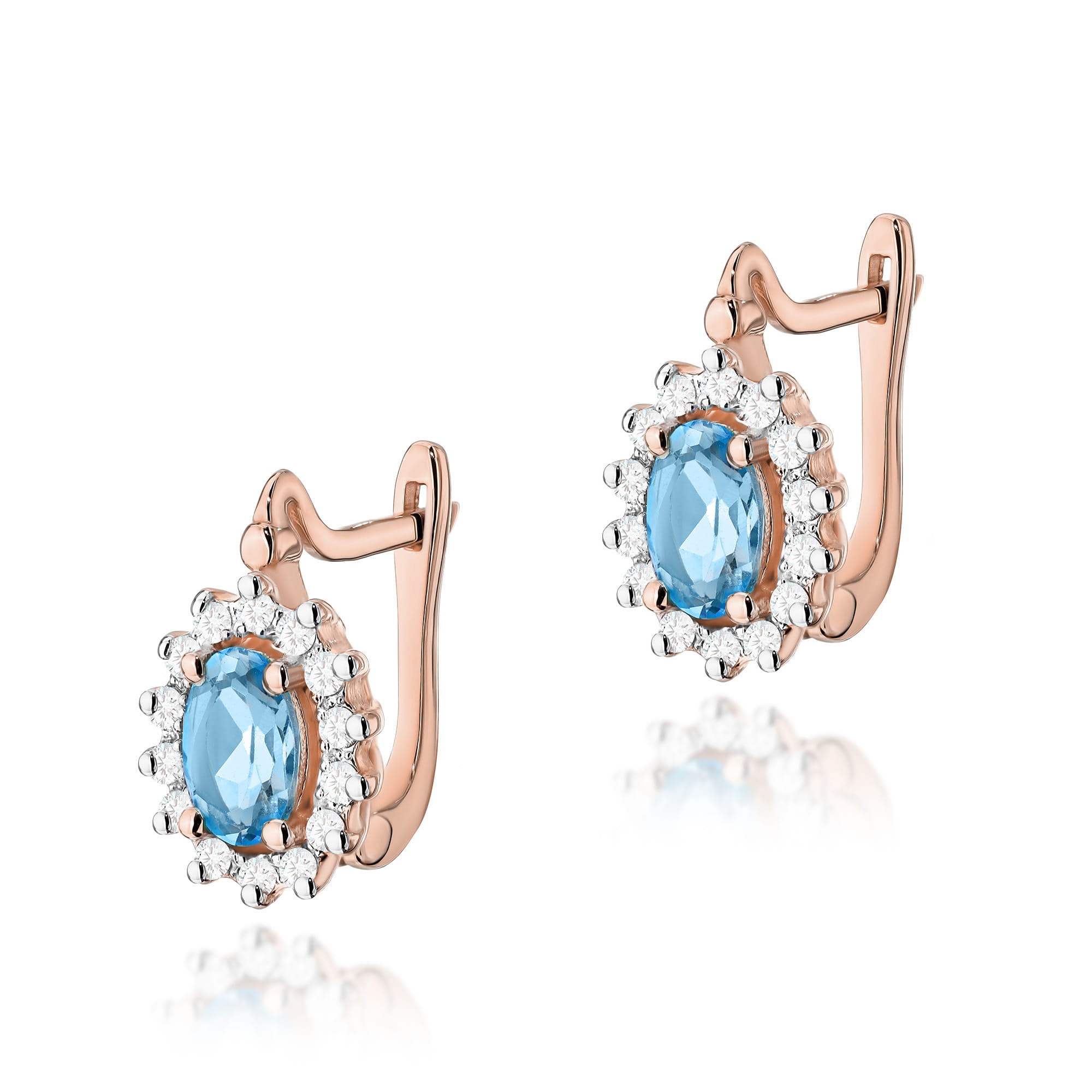 Kolczyki K0182 Topaz 2 x 0