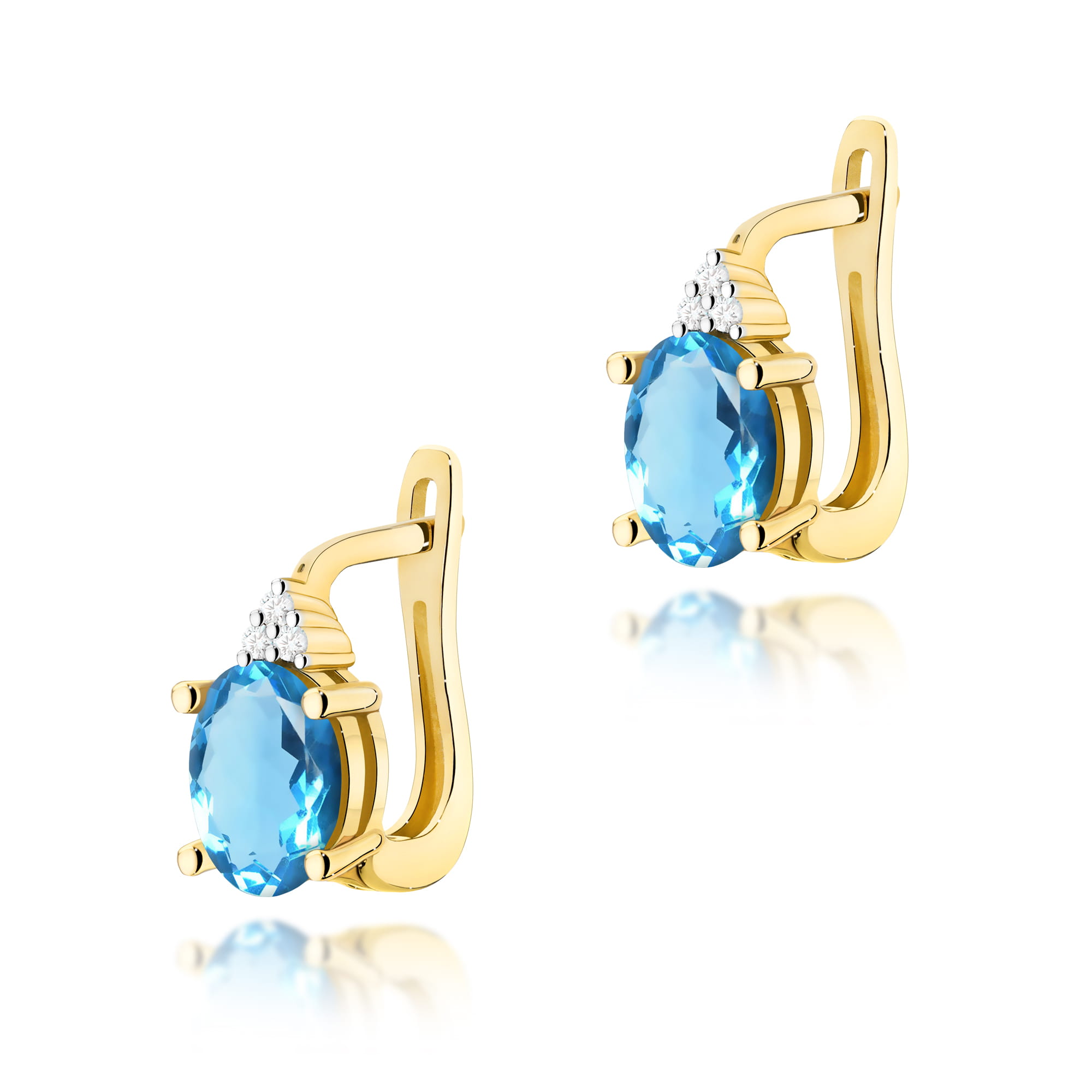 Kolczyki K0308 Topaz 2 x 0