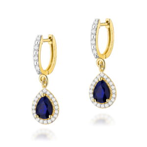 Kolczyki K0455 Szafir 2 x 0