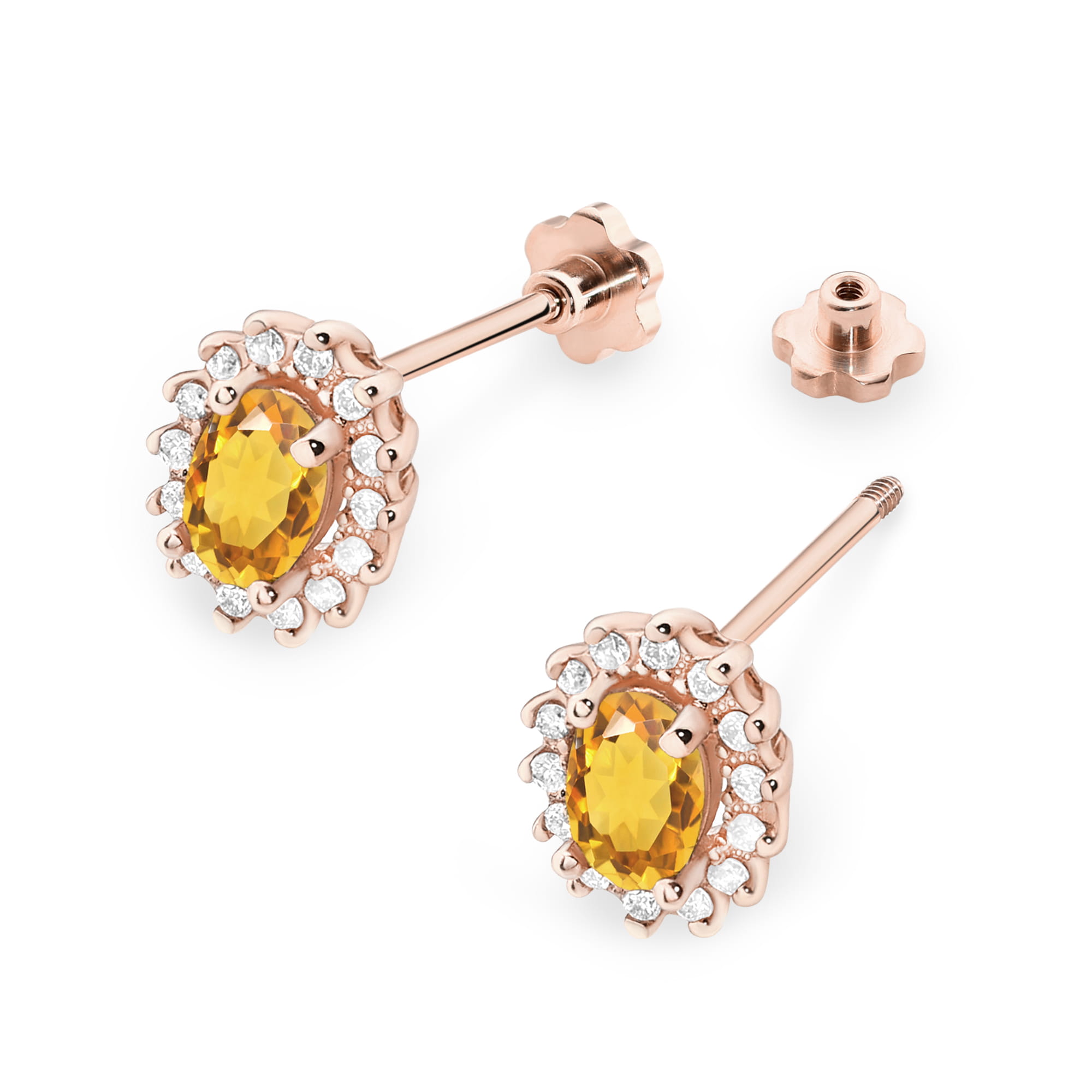 60ct różowe złoto sztyft zakręcany Jubiler Kraków BigDIAMOND