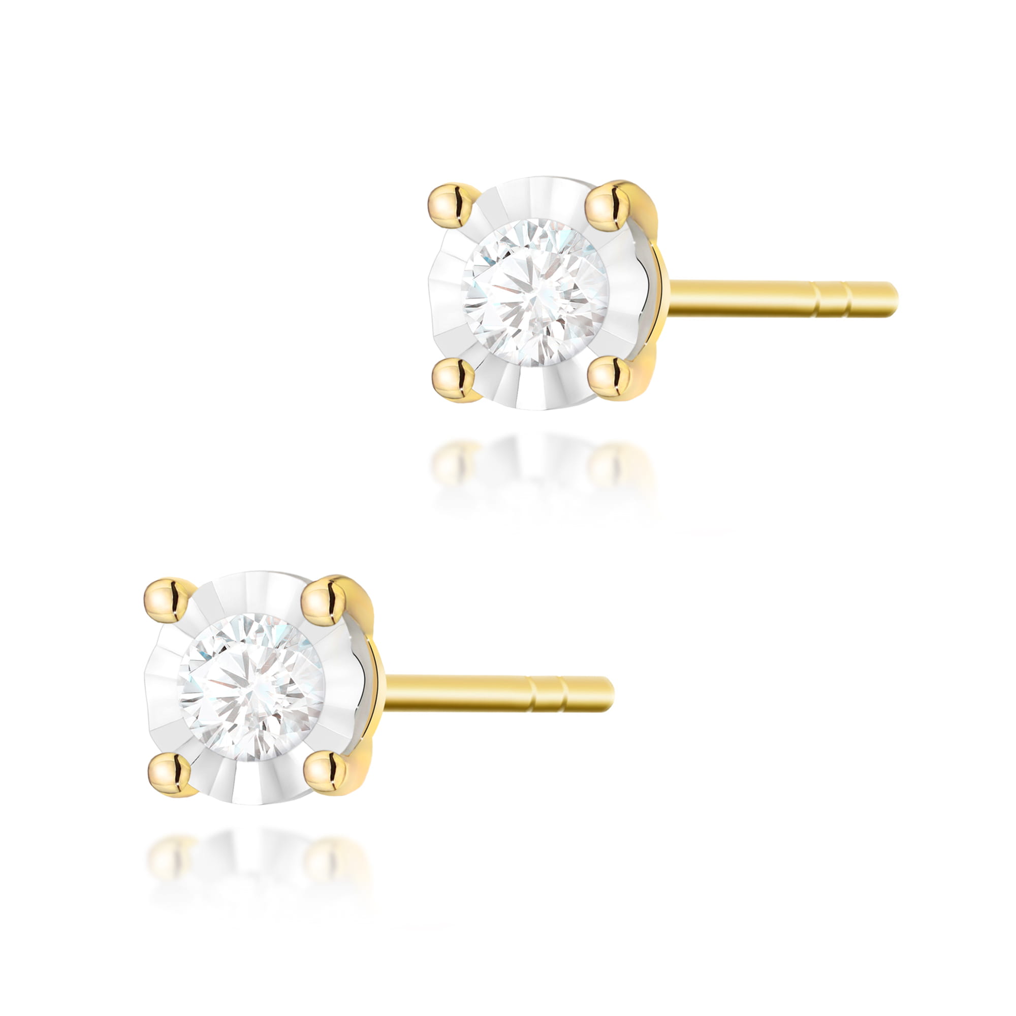 Kolczyki KO058 Diament 2 x 0
