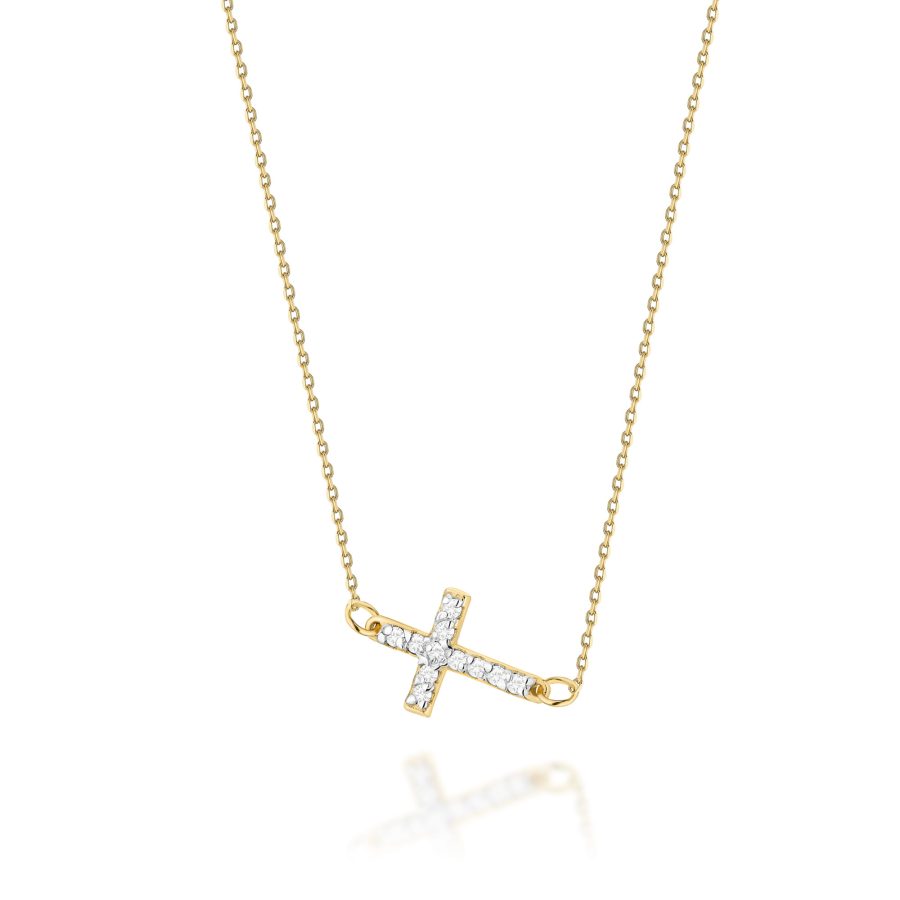 Naszyjnik z diamentami 0,055 ct · C006